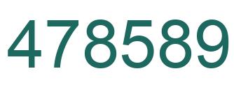 Number 478589 green image