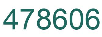 Number 478606 green image