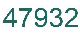 Number 47932 green image