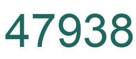 Number 47938 green image