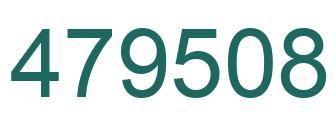 Número 479508 imagen verde