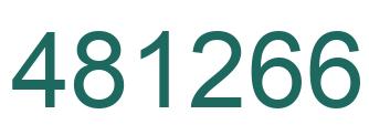 Number 481266 green image