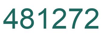 Number 481272 green image