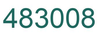 Number 483008 green image