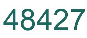 Number 48427 green image