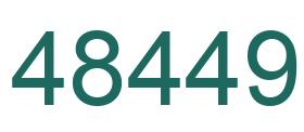 Number 48449 green image