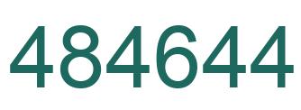 Number 484644 green image