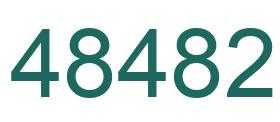 Number 48482 green image