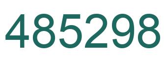 Número 485298 imagen verde