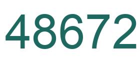 Número 48672 imagen verde
