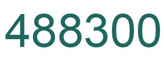Number 488300 green image