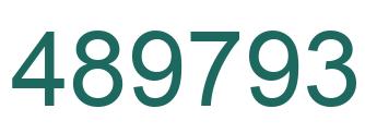 Number 489793 green image