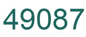 Number 49087 green image