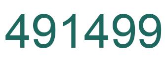Number 491499 green image