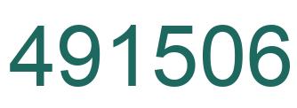 Number 491506 green image