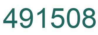 Number 491508 green image