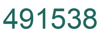 Number 491538 green image
