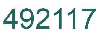 Número 492117 imagen verde