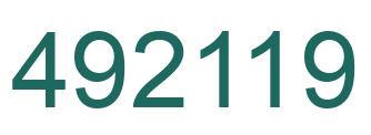 Número 492119 imagen verde