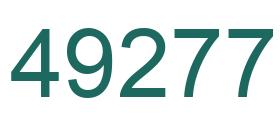Number 49277 green image