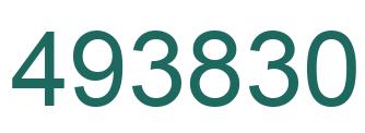 Number 493830 green image