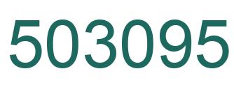 Number 503095 green image