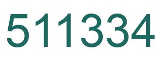 Número 511334 imagen verde