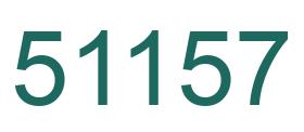 Number 51157 green image