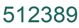 Número 512389 imagen verde