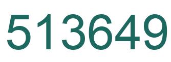Número 513649 imagen verde