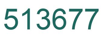 Número 513677 imagen verde