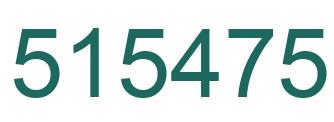 Number 515475 green image