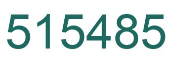 Number 515485 green image