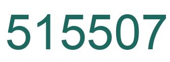 Number 515507 green image