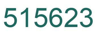 Number 515623 green image