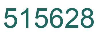 Number 515628 green image