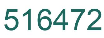 Número 516472 imagen verde