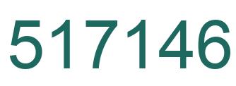 Number 517146 green image