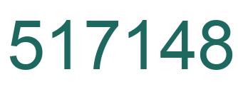 Number 517148 green image