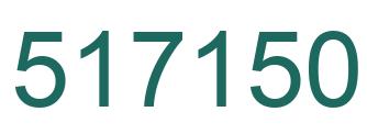 Number 517150 green image