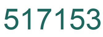 Number 517153 green image