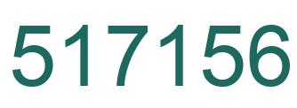 Number 517156 green image