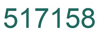 Number 517158 green image
