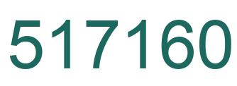 Number 517160 green image