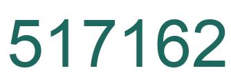 Number 517162 green image