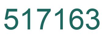 Number 517163 green image