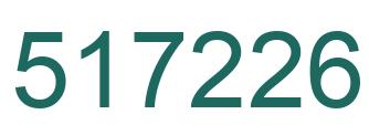 Number 517226 green image