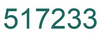 Número 517233 imagen verde