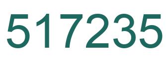 Number 517235 green image