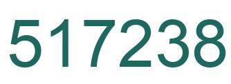 Number 517238 green image